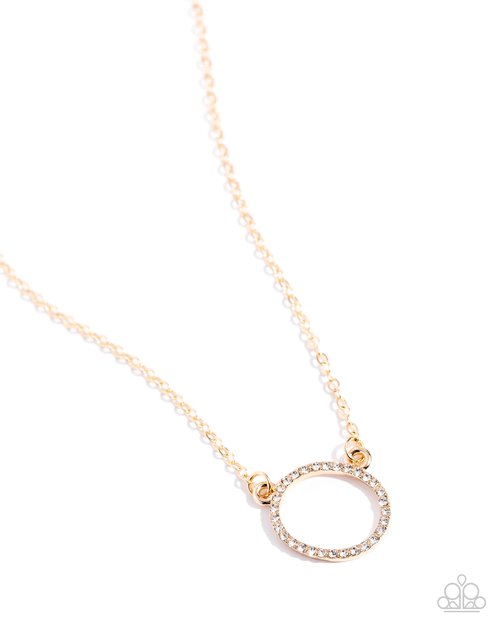 INITIALLY Yours - O - Paparazzi Necklace Image