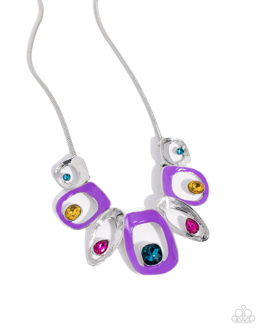 Poetically Painted - Purple - Paparazzi Necklace Image