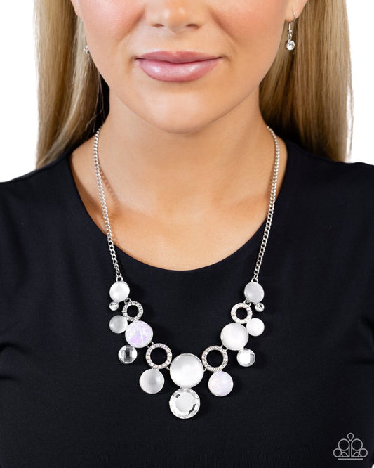 Corporate Color - White - Paparazzi Necklace Image