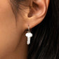 The Key to Everything - Silver - Paparazzi Earring Image