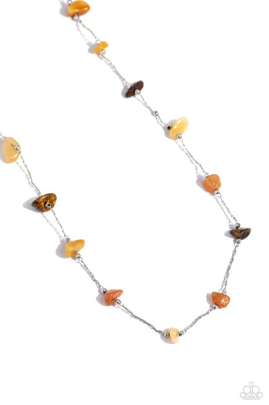 Narrow Novelty - Brown - Paparazzi Necklace Image