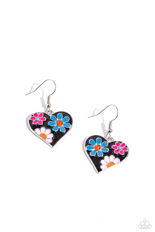 Generously Groovy - Black - Paparazzi Earring Image