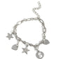 Legacy Letters - White - S - Paparazzi Bracelet Image