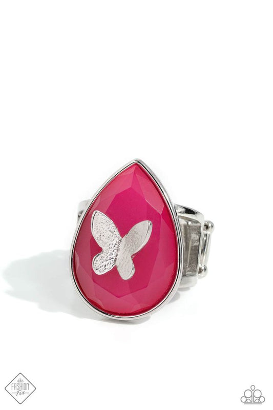 In Plain BRIGHT - Pink - Paparazzi Ring Image