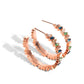 Effortless Emeralds - Copper - Paparazzi Earring Image