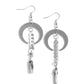 Lounging Laurel - Silver - Paparazzi Earring Image