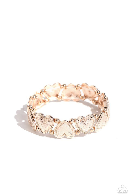 Date Night Deluxe - Rose Gold - Paparazzi Bracelet Image