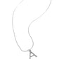 Letter of the Law - White - A - White - Paparazzi Necklace Image