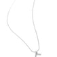 Letter of the Law - White - E - White - Paparazzi Necklace Image
