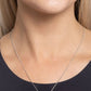 Letter of the Law - White - J - White - Paparazzi Necklace Image