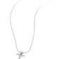 Letter of the Law - White - T - White - Paparazzi Necklace Image