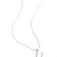Letter of the Law - White - U - White - Paparazzi Necklace Image