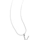 Letter of the Law - White - V - White - Paparazzi Necklace Image