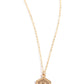 Emblematic Elegance - Gold - B - Paparazzi Necklace Image