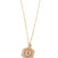 Emblematic Elegance - Gold - D - Paparazzi Necklace Image