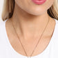 Emblematic Elegance - Gold - J - Paparazzi Necklace Image