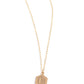Emblematic Elegance - Gold - L - Paparazzi Necklace Image