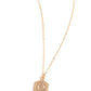 Emblematic Elegance - Gold - O - Paparazzi Necklace Image
