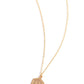 Emblematic Elegance - Gold - P - Paparazzi Necklace Image