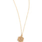Emblematic Elegance - Gold - Q - Paparazzi Necklace Image