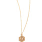 Emblematic Elegance - Gold - W - Paparazzi Necklace Image