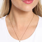 Emblematic Elegance - Gold - W - Paparazzi Necklace Image