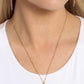 Emblematic Elegance - Gold - Y - Paparazzi Necklace Image