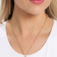 Emblematic Elegance - Gold - Z - Paparazzi Necklace Image