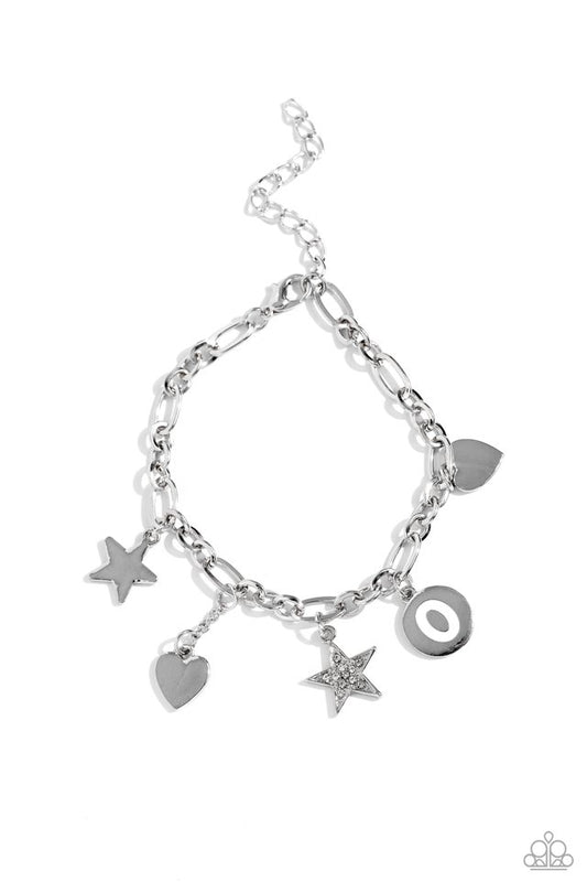 Legacy Letters - White - O - Paparazzi Bracelet Image