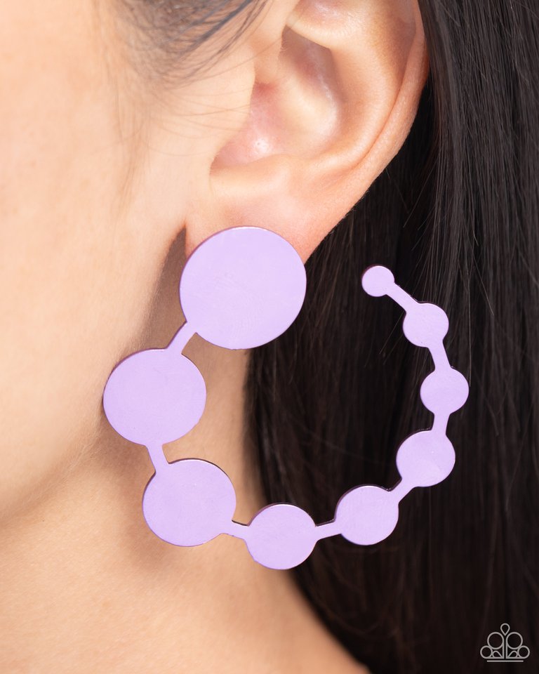 Have It Both PHASE - Purple - Paparazzi Earring Image