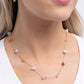Narrow Novelty - White - Paparazzi Necklace Image
