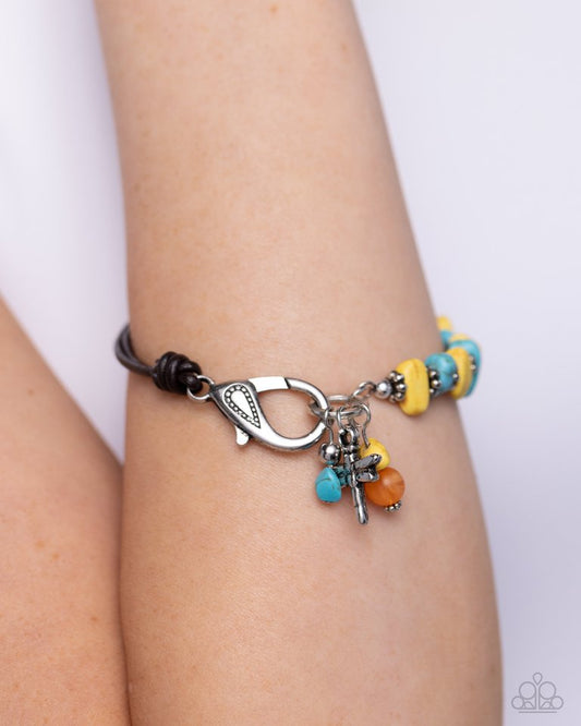 Daring Dragonfly - Yellow - Paparazzi Bracelet Image