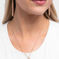 Initial Elegance - Rose Gold - A - Paparazzi Necklace Image