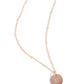 Initial Elegance - Rose Gold - B - Paparazzi Necklace Image