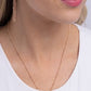 Initial Elegance - Rose Gold - B - Paparazzi Necklace Image