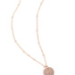 Initial Elegance - Rose Gold - C - Paparazzi Necklace Image