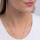 Initial Elegance - Rose Gold - C - Paparazzi Necklace Image