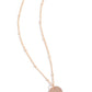 Initial Elegance - Rose Gold - J - Paparazzi Necklace Image