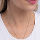 Initial Elegance - Rose Gold - J - Paparazzi Necklace Image