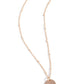 Initial Elegance - Rose Gold - L - Paparazzi Necklace Image