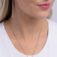 Initial Elegance - Rose Gold - L - Paparazzi Necklace Image