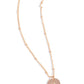 Initial Elegance - Rose Gold - M - Paparazzi Necklace Image