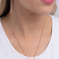 Initial Elegance - Rose Gold - N - Paparazzi Necklace Image