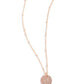 Initial Elegance - Rose Gold - Q - Paparazzi Necklace Image