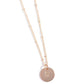 Initial Elegance - Rose Gold - R - Paparazzi Necklace Image