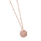 Initial Elegance - Rose Gold - T - Paparazzi Necklace Image