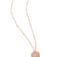 Initial Elegance - Rose Gold - W - Paparazzi Necklace Image