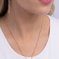 Initial Elegance - Rose Gold - X - Paparazzi Necklace Image