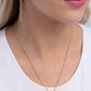 Initial Elegance - Rose Gold - Z - Paparazzi Necklace Image