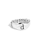 Monogram Memento - Silver - D - Paparazzi Ring Image